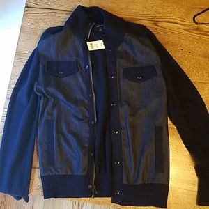 Men's banana republic full zip sweater/ jacket